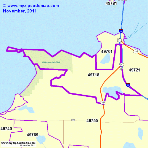 map of 49718