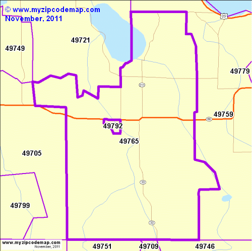 map of 49765