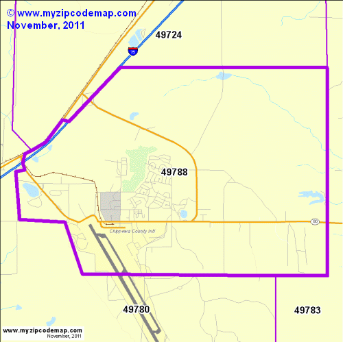 map of 49788