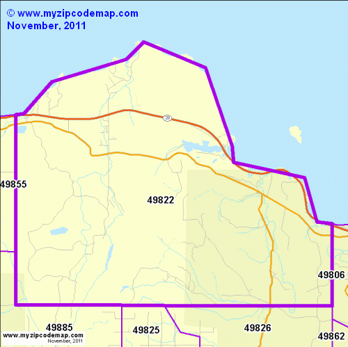 map of 49822