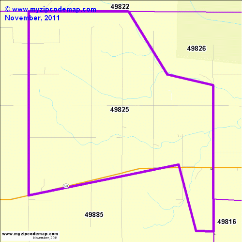 map of 49825