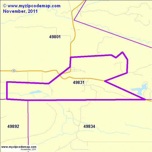map of 49831