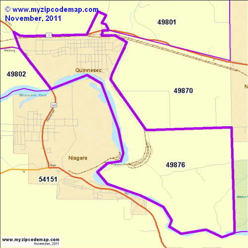 map of 49876