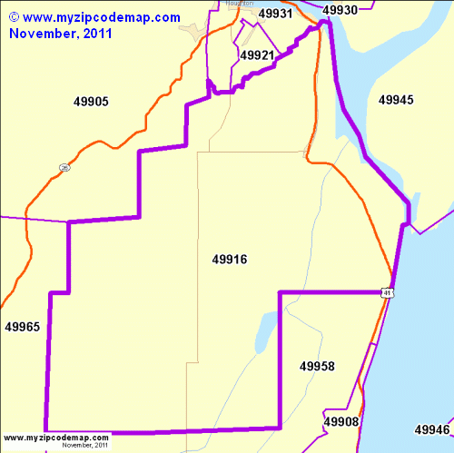 map of 49916