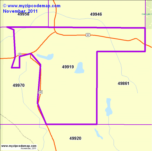 map of 49919