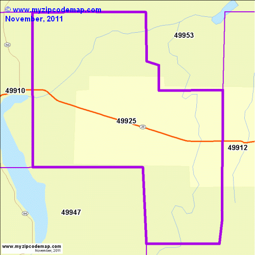 map of 49925