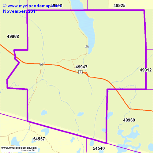 map of 49947