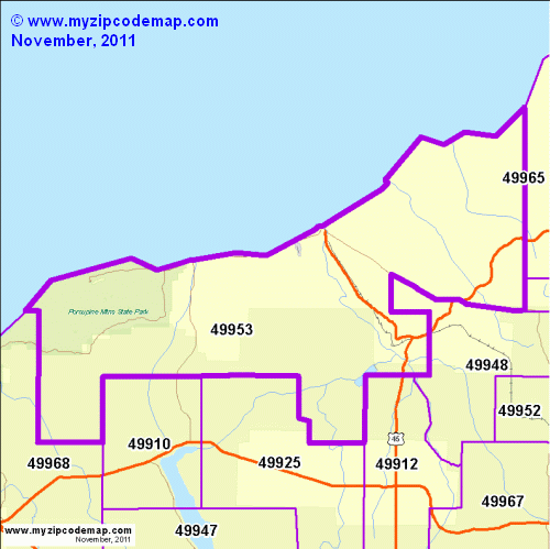 map of 49953
