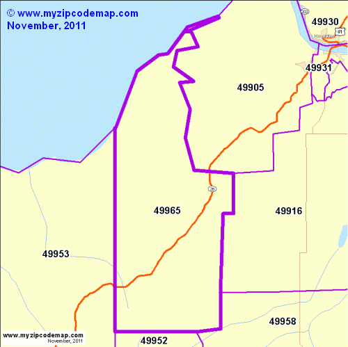 map of 49965