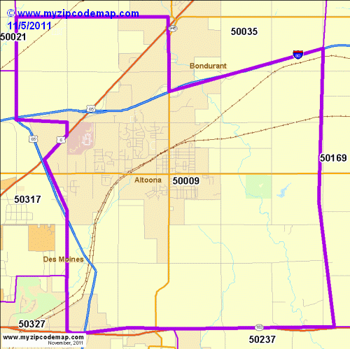 map of 50009
