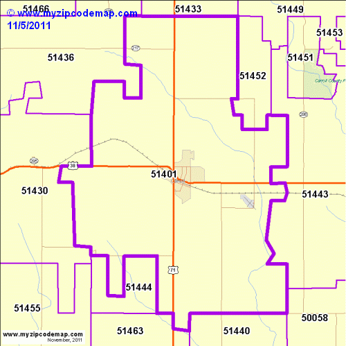 map of 51401