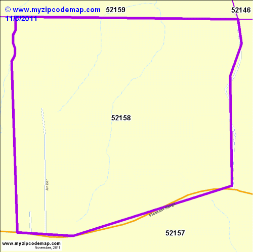 map of 52158