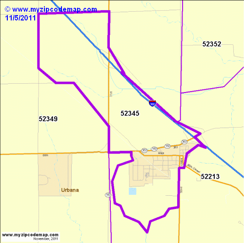 map of 52345