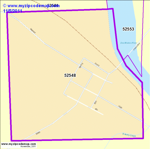 map of 52548