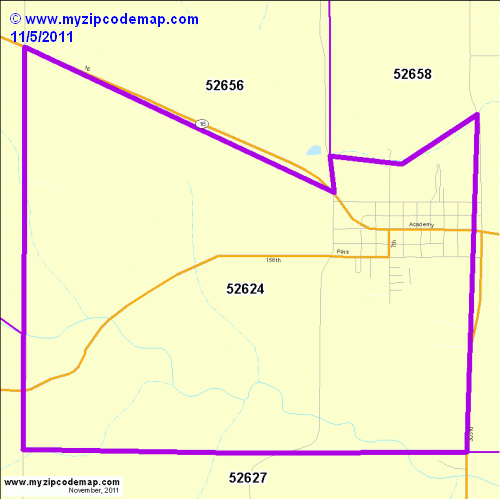 map of 52624