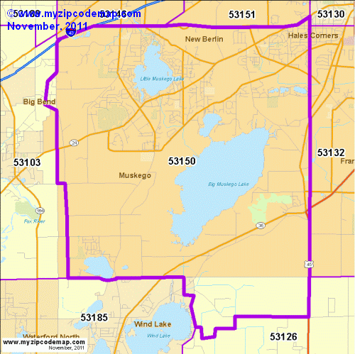 map of 53150