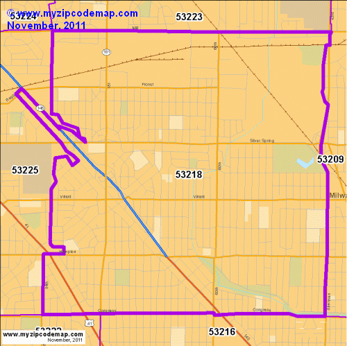 map of 53218