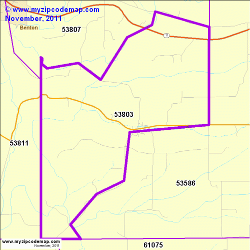map of 53803