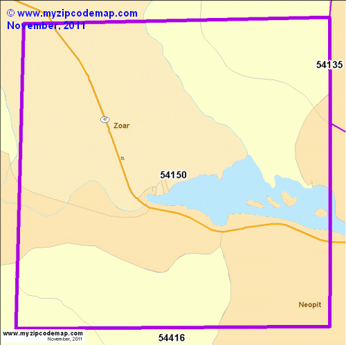 map of 54150