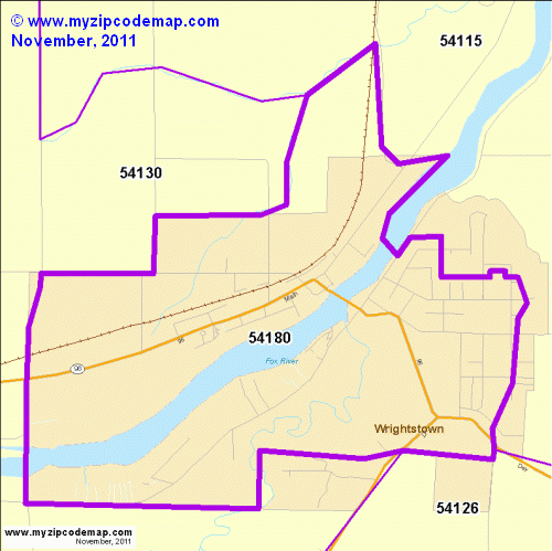 map of 54180