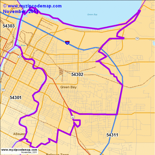 map of 54302
