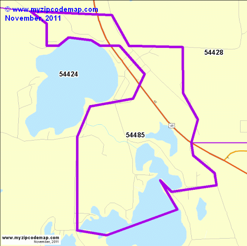 map of 54485
