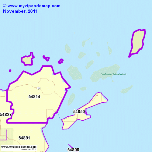 map of 54814