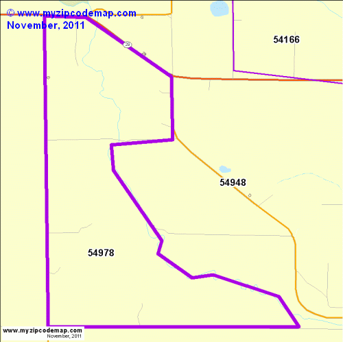 map of 54978