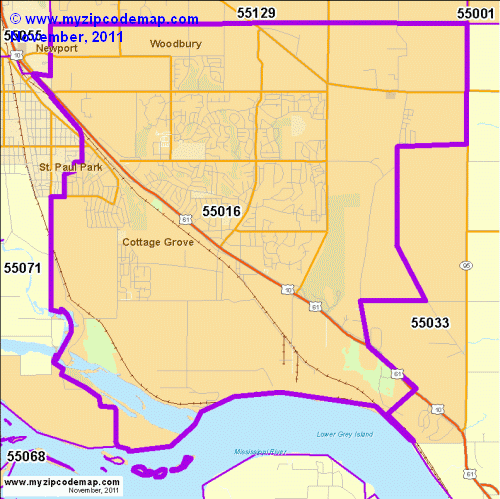 map of 55016