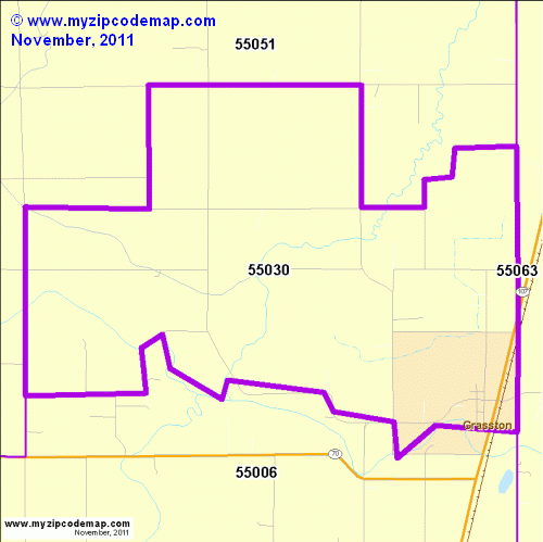 map of 55030