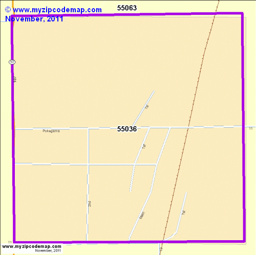 map of 55036