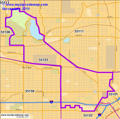 map of 55103