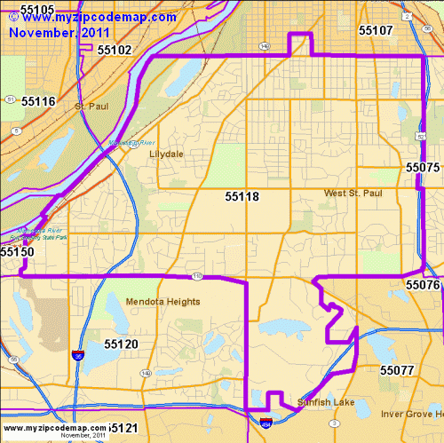 map of 55118