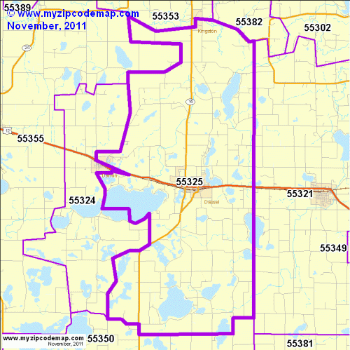 map of 55325