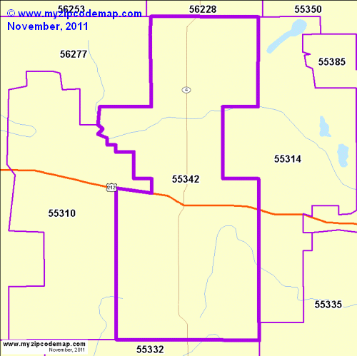 map of 55342