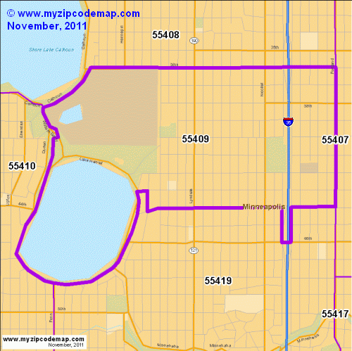 map of 55409