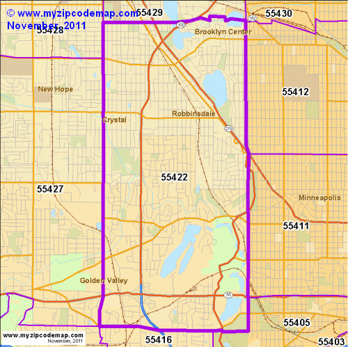 map of 55422