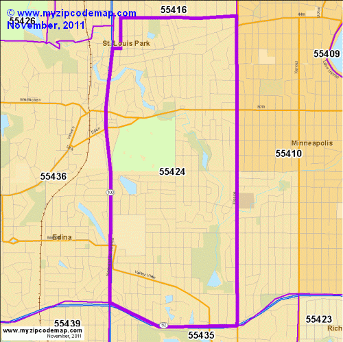 map of 55424