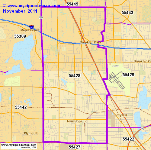 map of 55428