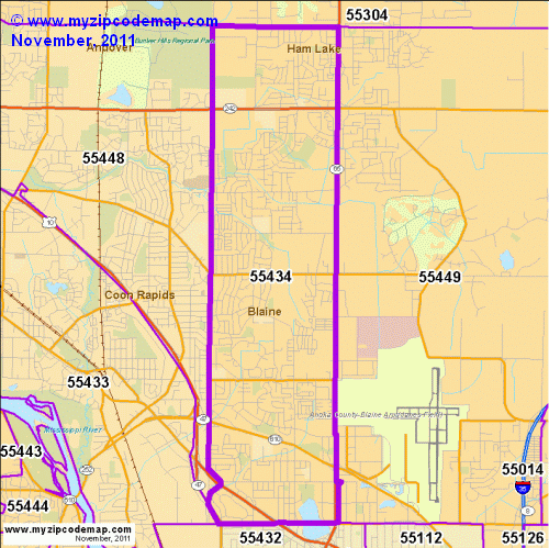 map of 55434