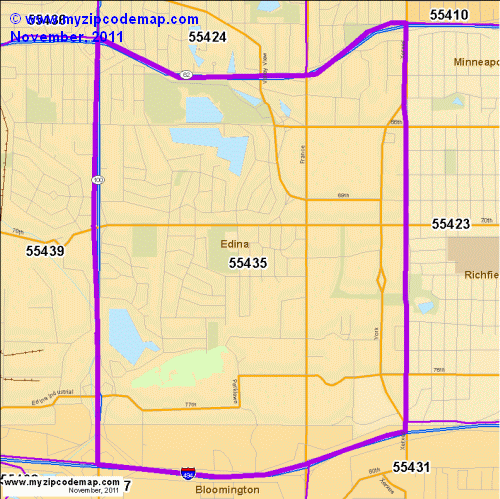 map of 55435