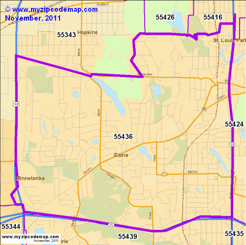 map of 55436