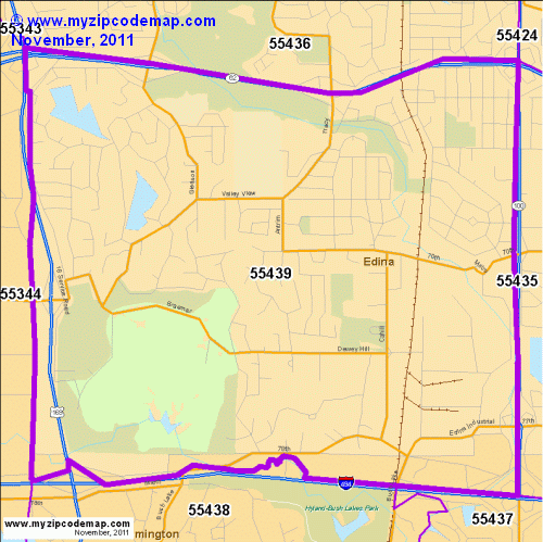 map of 55439