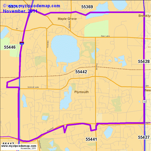map of 55442