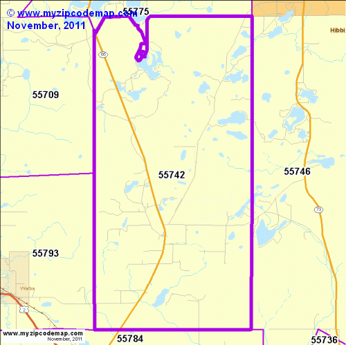 map of 55742