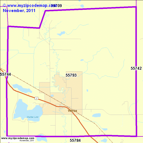 map of 55793