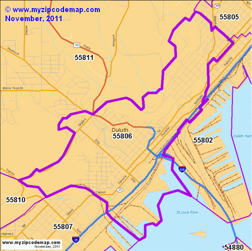 map of 55806
