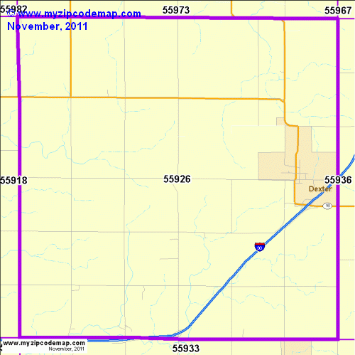 map of 55926
