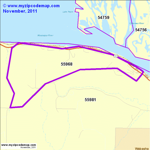 map of 55968
