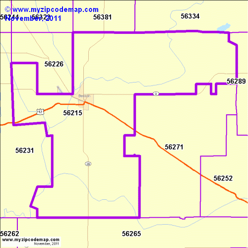 map of 56215